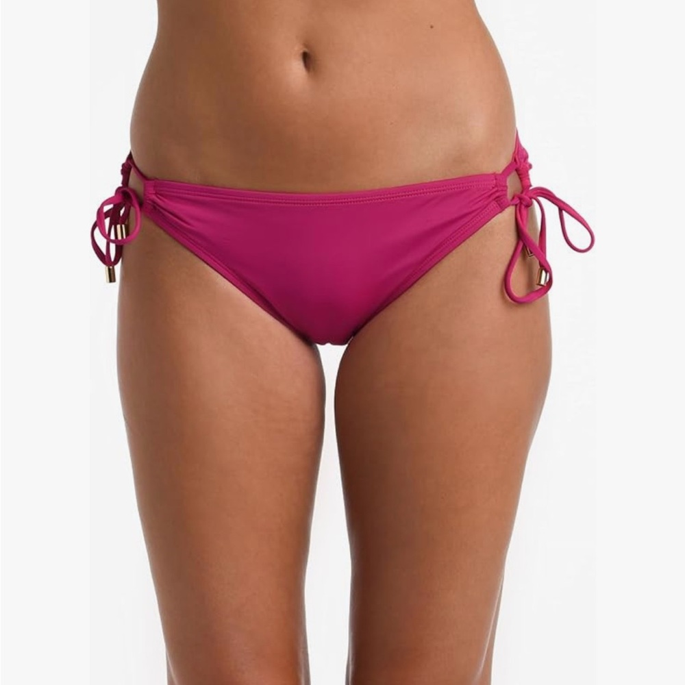 NWT La Blanca Pink Bikini with Adjustable Side Ties Size 4